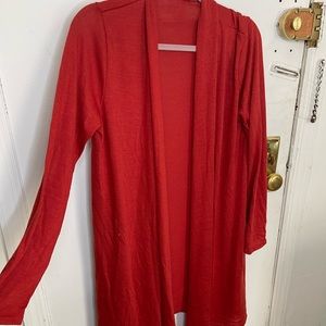 Size Large red cardigan